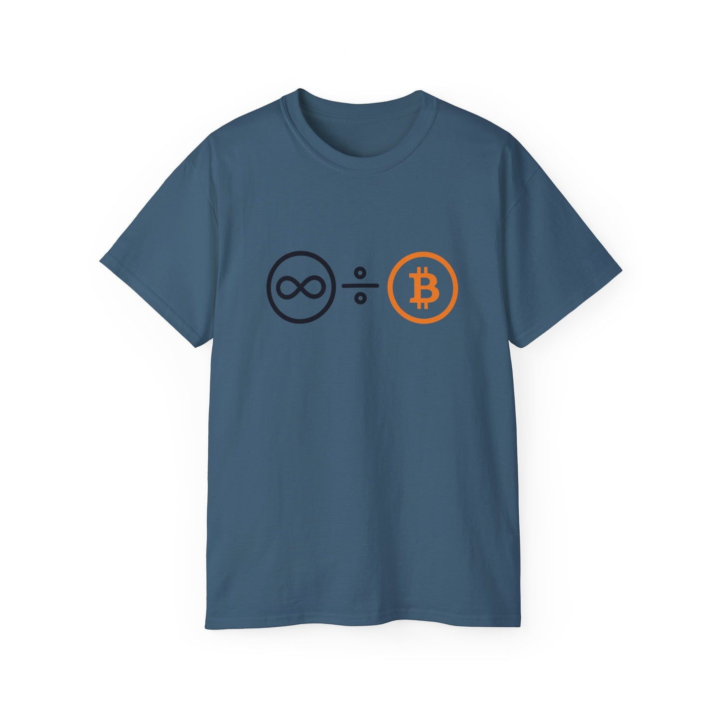 Infinity divided by Bitcoin - Unisex Ultra Cotton Tee