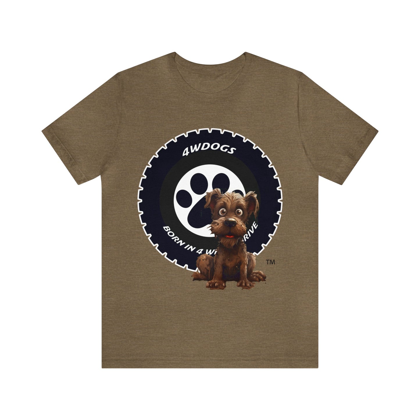 4 Wheel Dogs Unisex Jersey Short Sleeve Tee