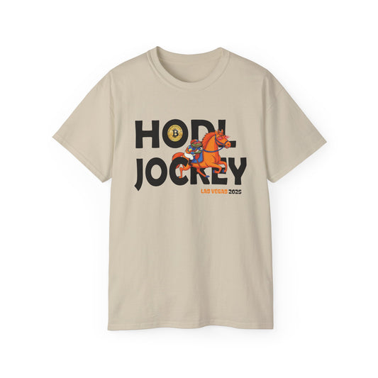 Bitcoin HODL JOCKEY Vegas 2025 Tee