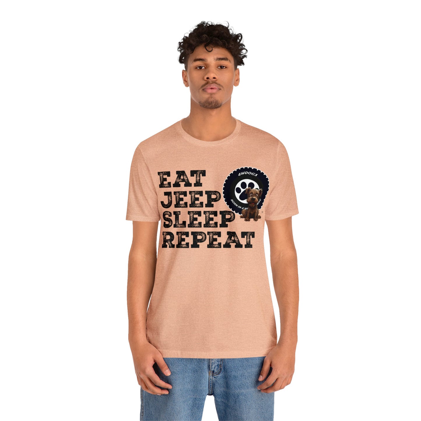 Eat Jeep Sleep Short Sleeve Tee