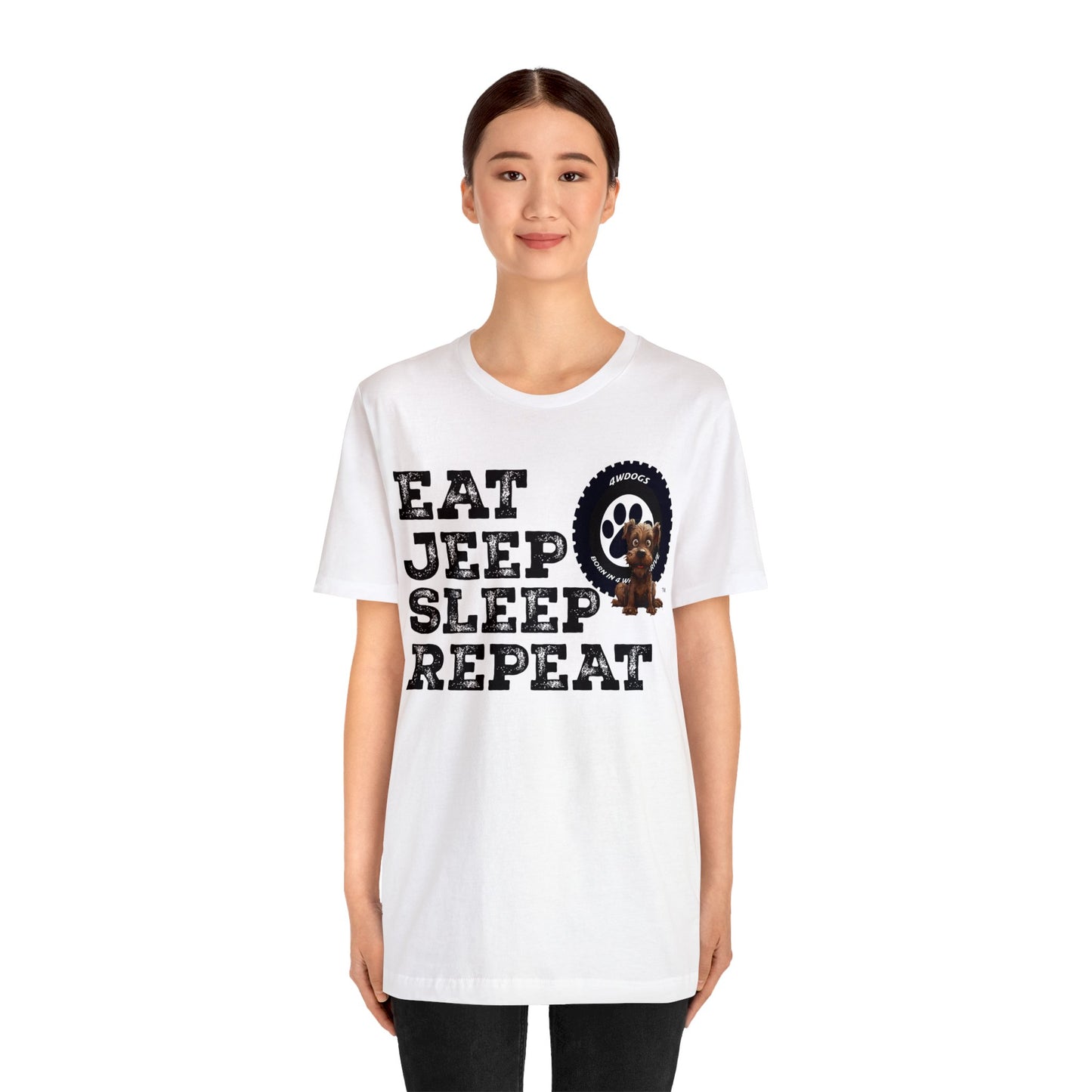 Eat Jeep Sleep Short Sleeve Tee