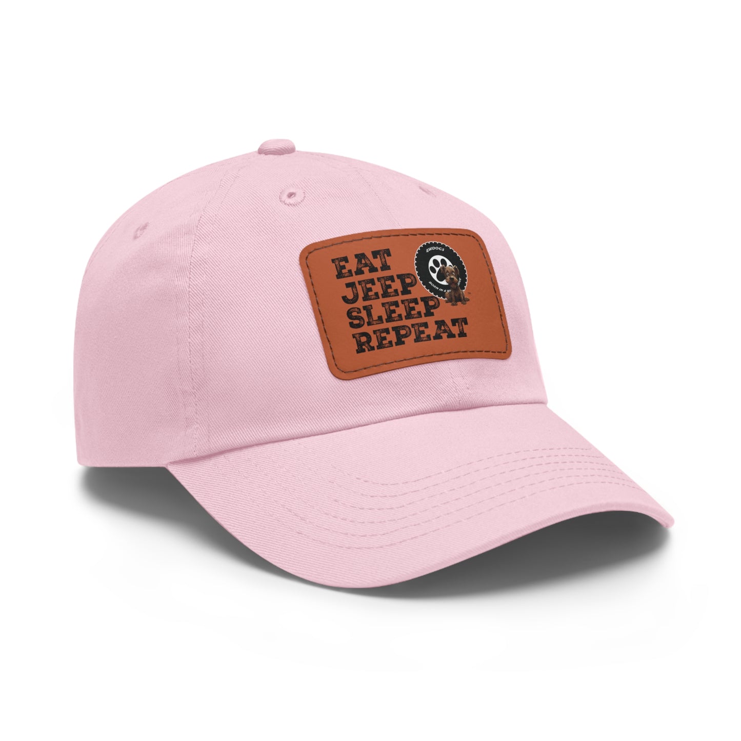 Dad Hat with Leather Patch (Rectangle)