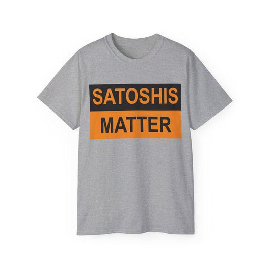 Satoshi's Matter Unisex Cotton Tee - Statement Shirt for Bitcoin Enthusiasts