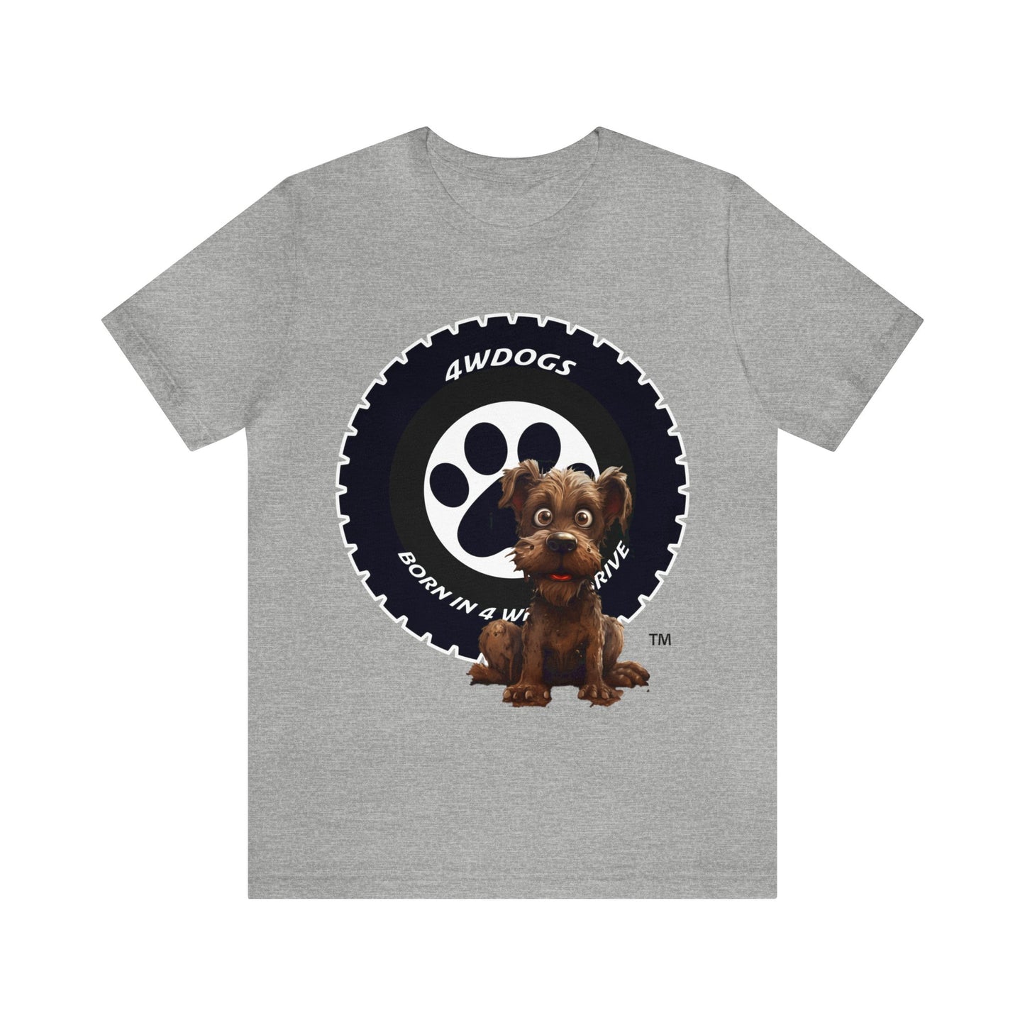 4 Wheel Dogs Unisex Jersey Short Sleeve Tee